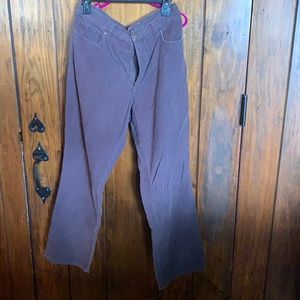 Chocolate brown boot cut corduroy pant